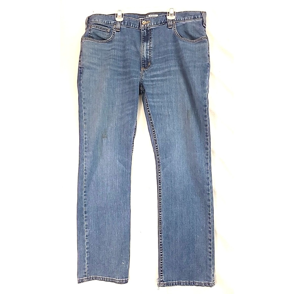Carhartt Men's Relaxed Fit Blue Denim Jeans 38×32 Straight Leg Workwear